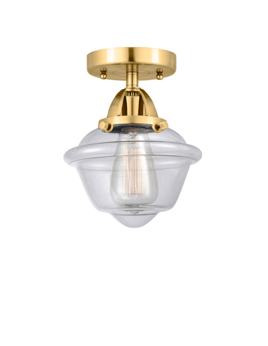 Innovations 288-1C-SG-G532-LED LED Semi-Flush Mount, Satin Gold