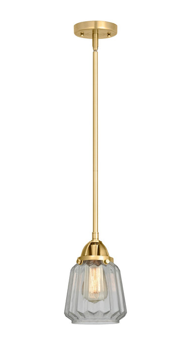 Innovations 288-1S-SG-G142 One Light Mini Pendant, Satin Gold