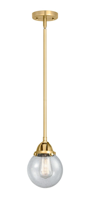 Innovations 288-1S-SG-G204-6 One Light Mini Pendant, Satin Gold
