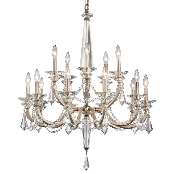 Schonbek S6715N-76R 15 Light Chandelier, Heirloom Bronze