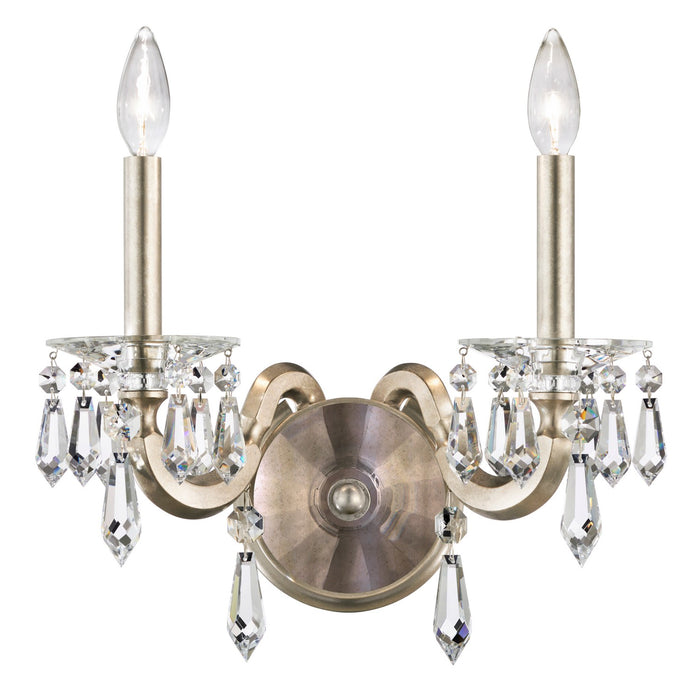 Schonbek S7602N-76R Two Light Wall Sconce, Heirloom Bronze