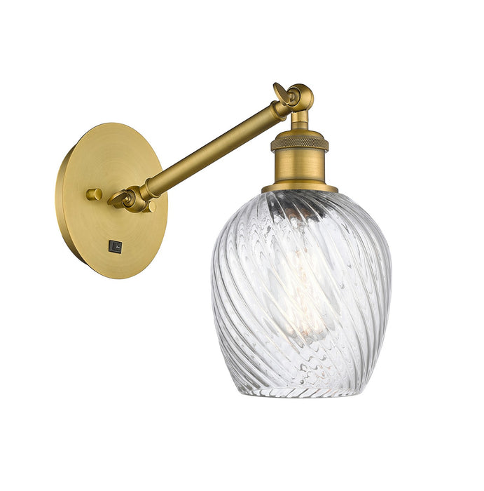 Innovations 317-1W-BB-G292 One Light Wall Sconce, Brushed Brass
