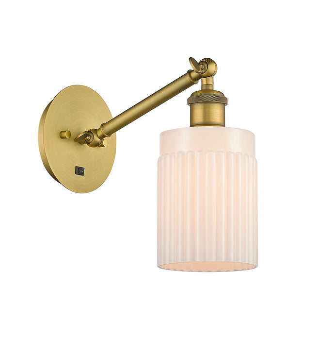 Innovations 317-1W-BB-G341 One Light Wall Sconce, Brushed Brass
