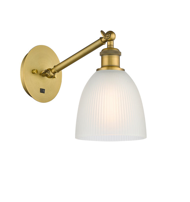 Innovations 317-1W-BB-G381 One Light Wall Sconce, Brushed Brass