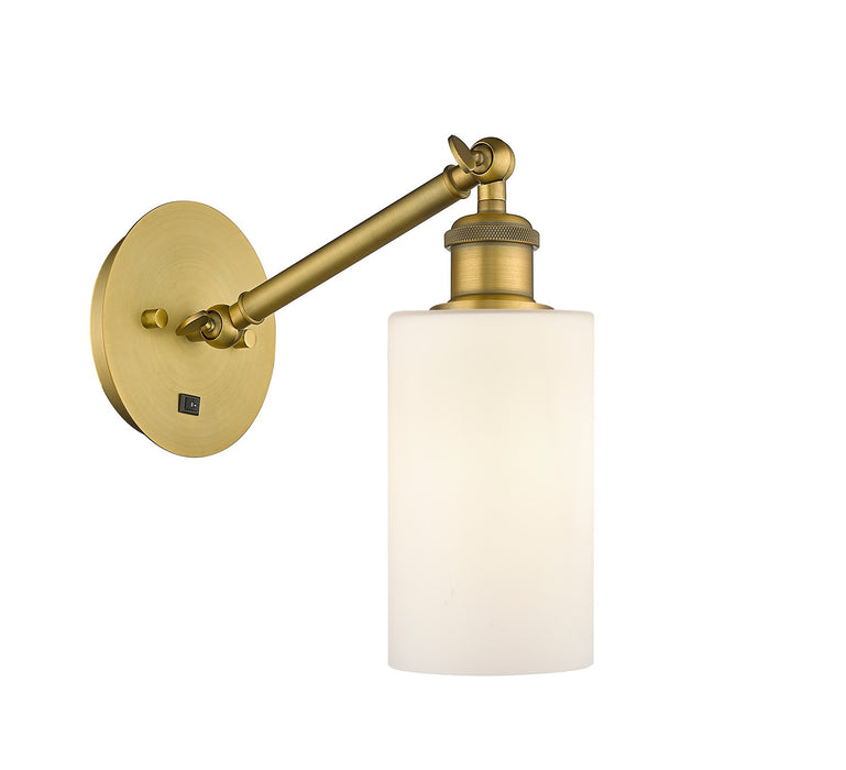 Innovations 317-1W-BB-G801 One Light Wall Sconce, Brushed Brass