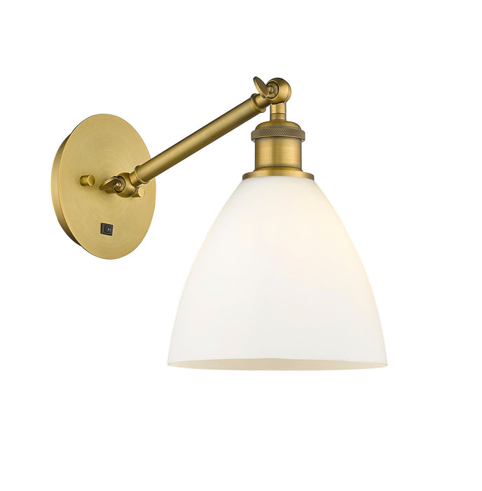 Innovations 317-1W-BB-GBD-751 One Light Wall Sconce, Brushed Brass