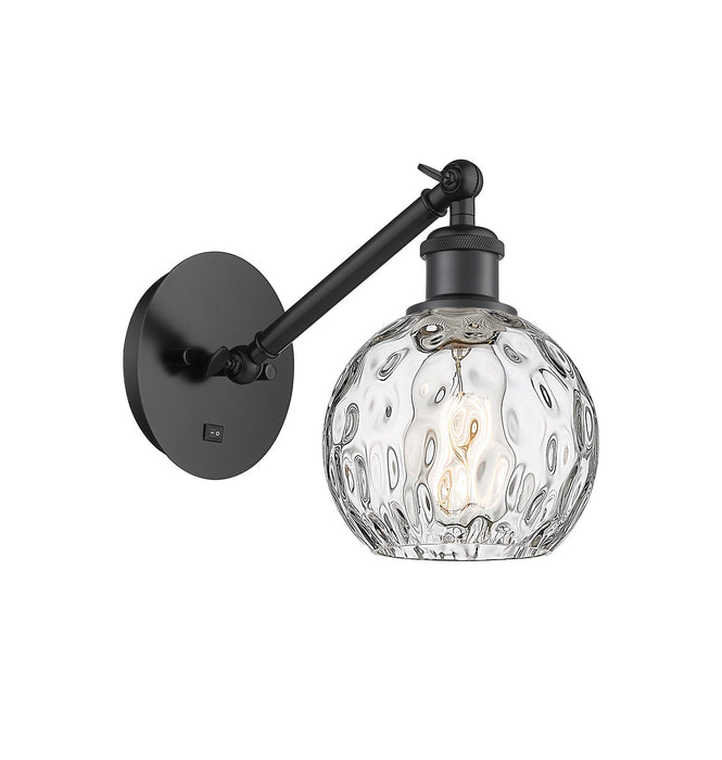 Innovations 317-1W-BK-G1215-6-LED LED Wall Sconce, Matte Black