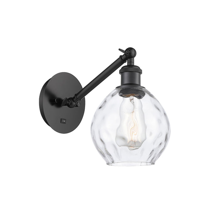 Innovations 317-1W-BK-G362 One Light Wall Sconce, Matte Black