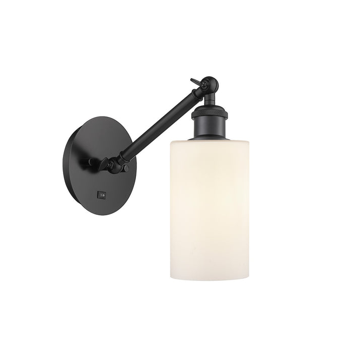 Innovations 317-1W-BK-G801 One Light Wall Sconce, Matte Black