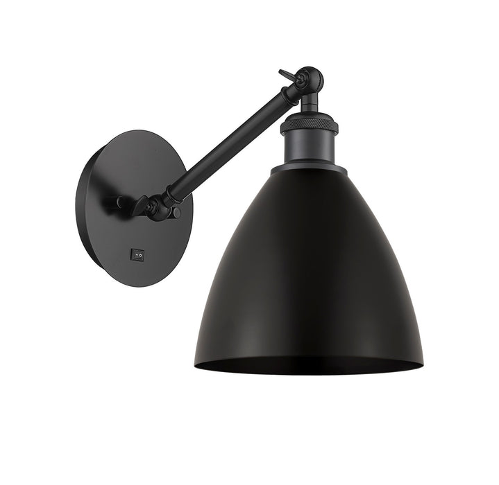 Innovations 317-1W-BK-MBD-75-BK One Light Wall Sconce, Matte Black