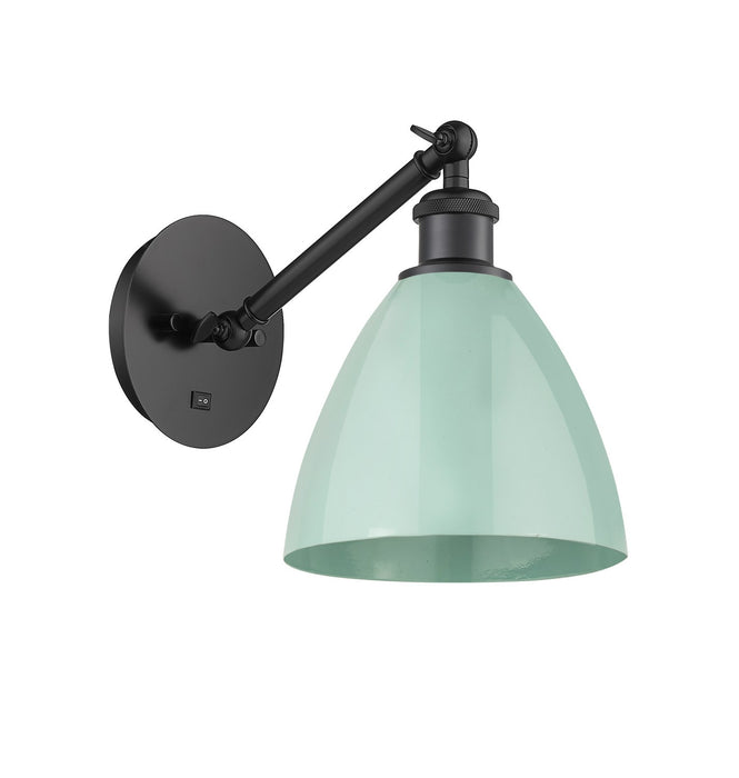 Innovations 317-1W-BK-MBD-75-SF-LED LED Wall Sconce, Matte Black