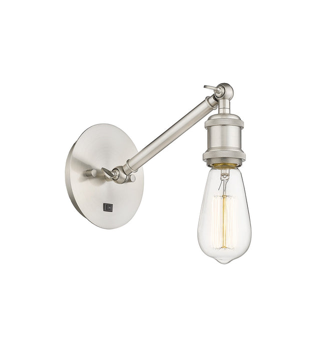 Innovations 317-1W-SN One Light Wall Sconce, Brushed Satin Nickel