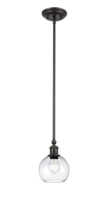 Innovations 341-1S-BK-G122-6 One Light Mini Pendant, Matte Black