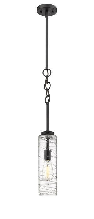 Innovations 380-1S-BK-G381-4CL-LED LED Mini Pendant, Matte Black