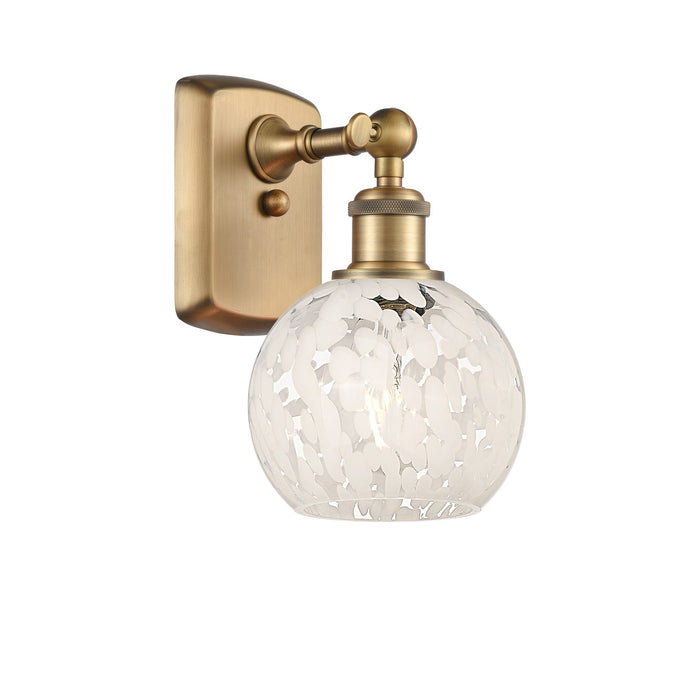 Innovations 516-1W-BB-G1216-6WM LED Wall Sconce, Brushed Brass