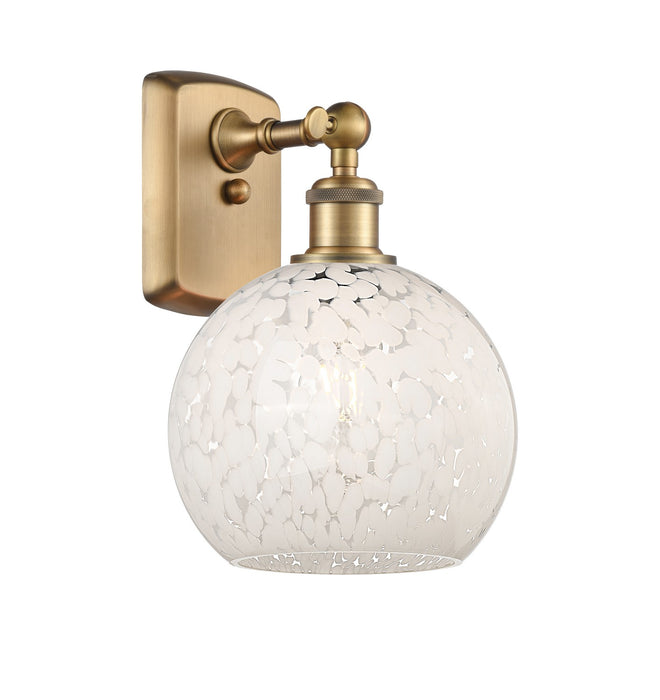 Innovations 516-1W-BB-G1216-8WM LED Wall Sconce, Brushed Brass