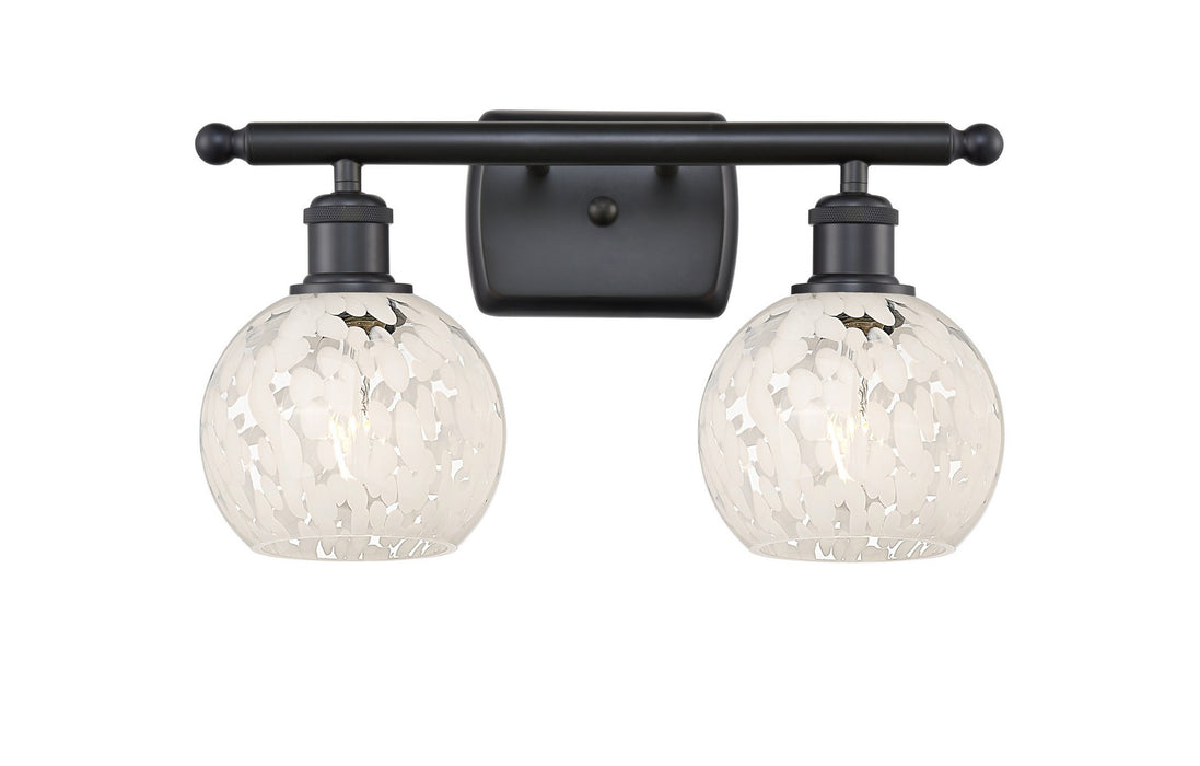Innovations 516-2W-BK-G1216-6WM LED Bath Vanity, Matte Black