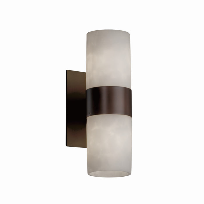 Justice Designs CLD-8762-10-DBRZ-LED2-1400 LED Wall Sconce, Dark Bronze
