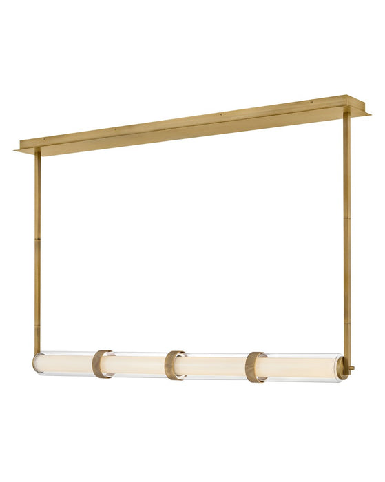 Fredrick Ramond FR41486LCB LED Linear Pendant, Lacquered Brass