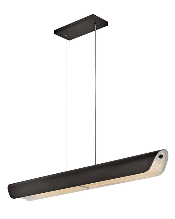 Fredrick Ramond FR41555BX LED Linear Pendant, Black Oxide