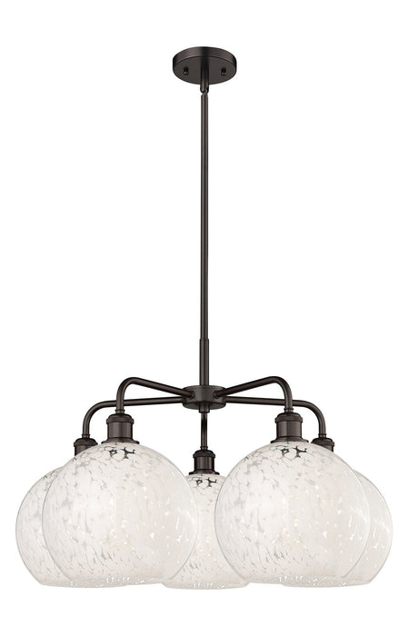 Innovations 516-5CR-OB-G1216-10WM LED Chandelier, Oil Rubbed Bronze
