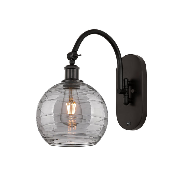 Innovations 518-1W-OB-G1213-8SM One Light Wall Sconce, Oil Rubbed Bronze