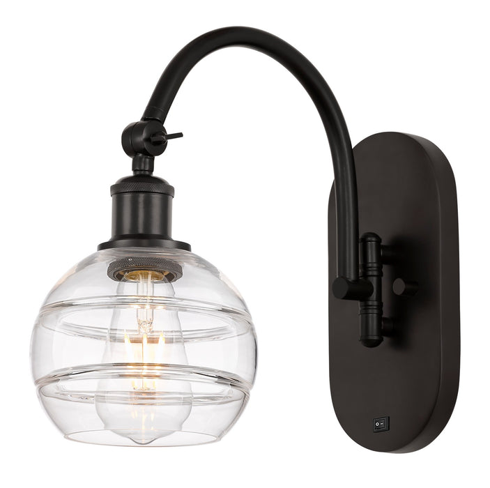 Innovations 518-1W-OB-G556-6CL One Light Wall Sconce, Oil Rubbed Bronze