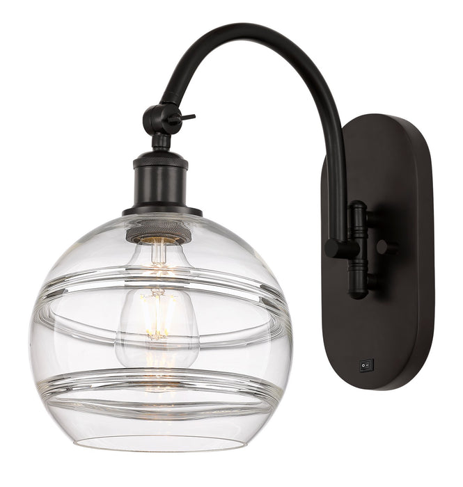 Innovations 518-1W-OB-G556-8CL One Light Wall Sconce, Oil Rubbed Bronze