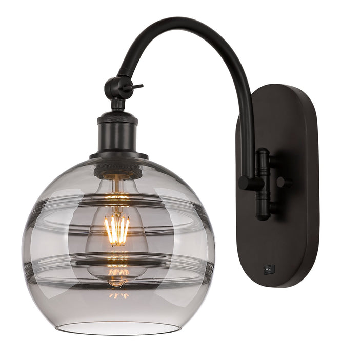 Innovations 518-1W-OB-G556-8SM One Light Wall Sconce, Oil Rubbed Bronze