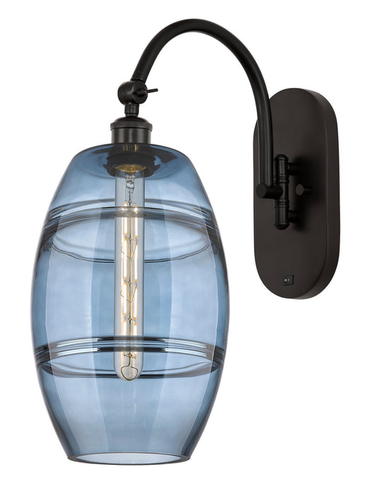 Innovations 518-1W-OB-G557-8BL One Light Wall Sconce, Oil Rubbed Bronze