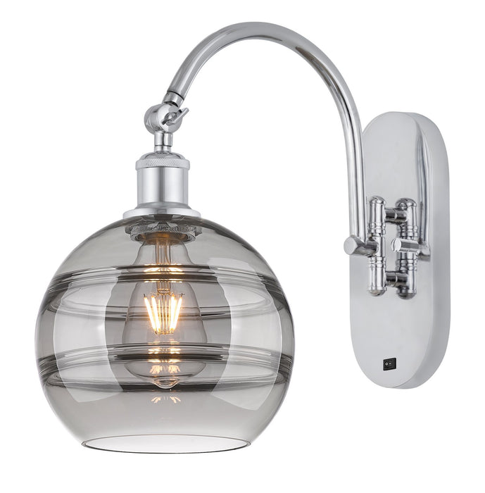 Innovations 518-1W-PC-G556-8SM One Light Wall Sconce, Polished Chrome
