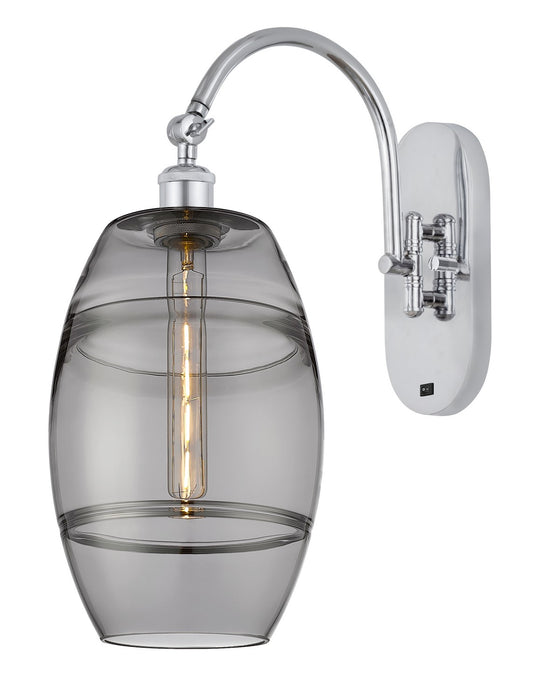 Innovations 518-1W-PC-G557-8SM One Light Wall Sconce, Polished Chrome