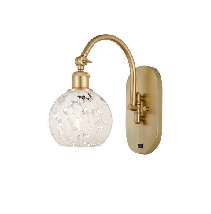 Innovations 518-1W-SG-G1216-6WM LED Wall Sconce, Satin Gold