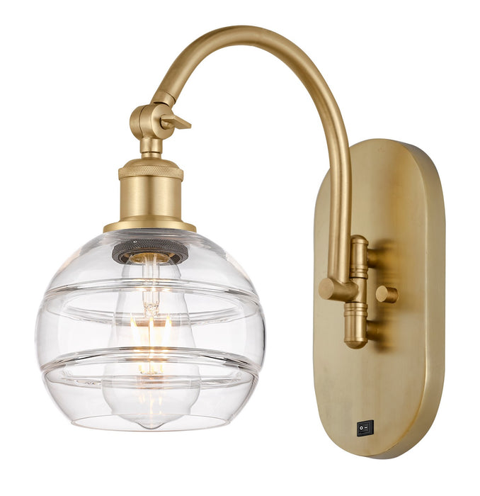 Innovations 518-1W-SG-G556-6CL One Light Wall Sconce, Satin Gold