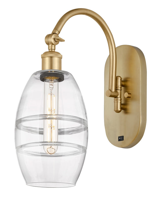 Innovations 518-1W-SG-G557-6CL One Light Wall Sconce, Satin Gold