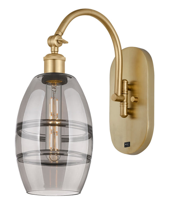 Innovations 518-1W-SG-G557-6SM One Light Wall Sconce, Satin Gold
