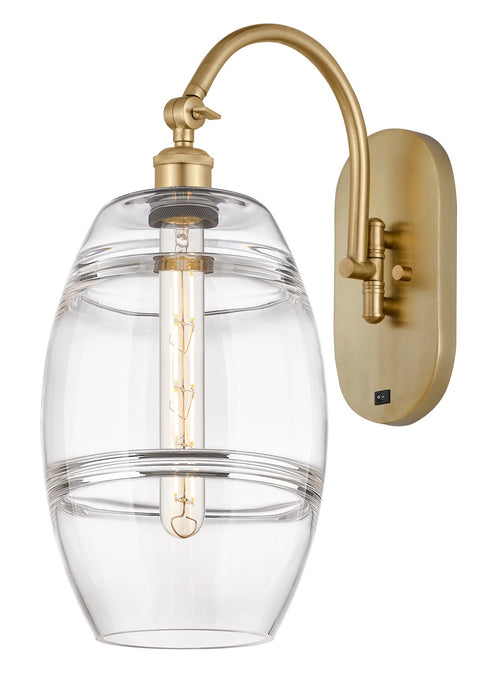 Innovations 518-1W-SG-G557-8CL One Light Wall Sconce, Satin Gold