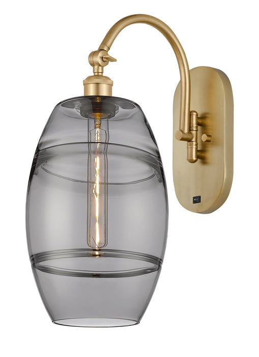 Innovations 518-1W-SG-G557-8SM One Light Wall Sconce, Satin Gold