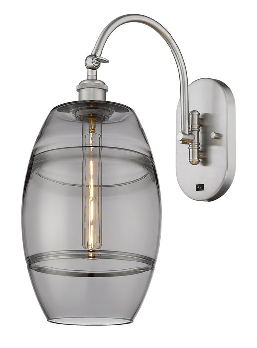 Innovations 518-1W-SN-G557-8SM One Light Wall Sconce, Brushed Satin Nickel