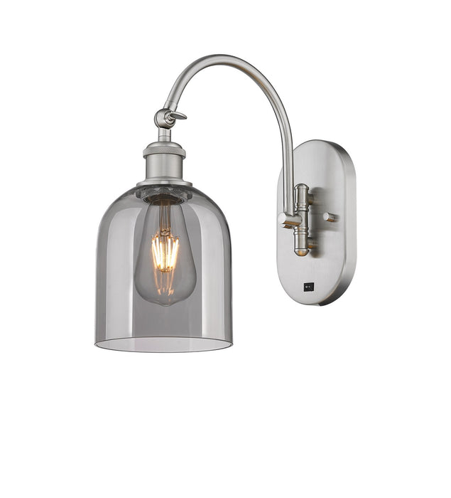 Innovations 518-1W-SN-G558-6SM One Light Wall Sconce, Brushed Satin Nickel