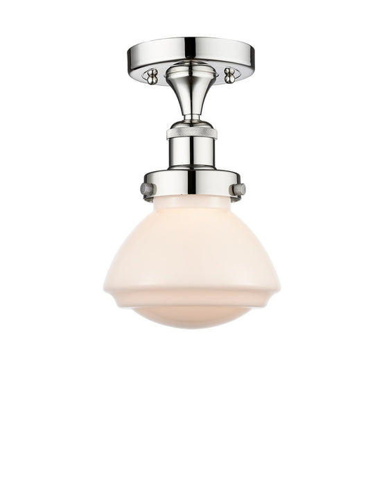 Innovations 616-1F-PC-G321 One Light Semi-Flush Mount, Polished Chrome