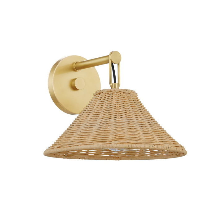 Mitzi H831101-AGB One Light Wall Sconce, Aged Brass