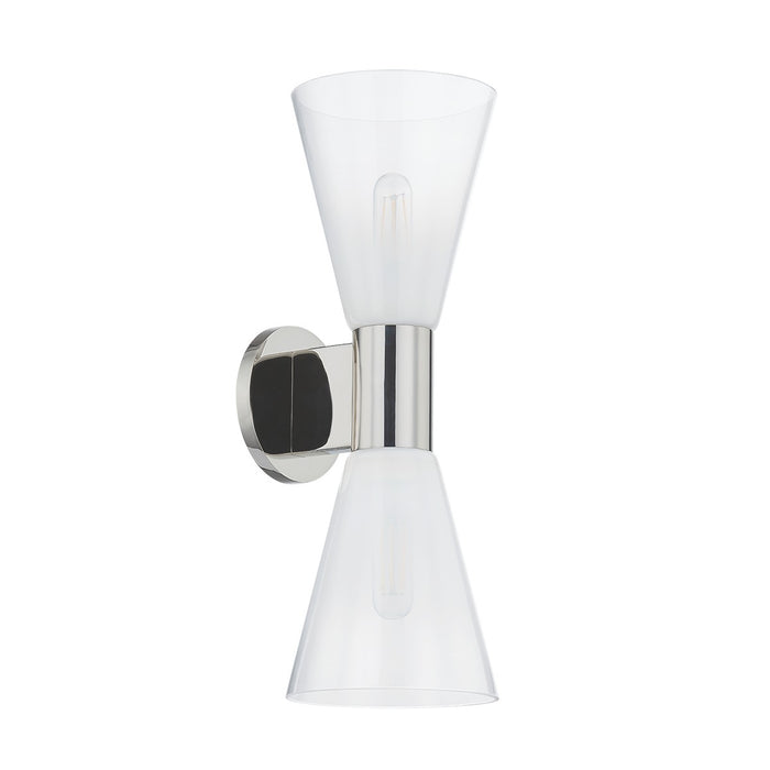 Mitzi H838102-PN Two Light Wall Sconce, Polished Nickel
