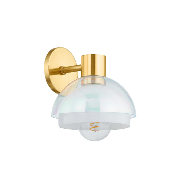 Mitzi H844101-AGB One Light Wall Sconce, Aged Brass