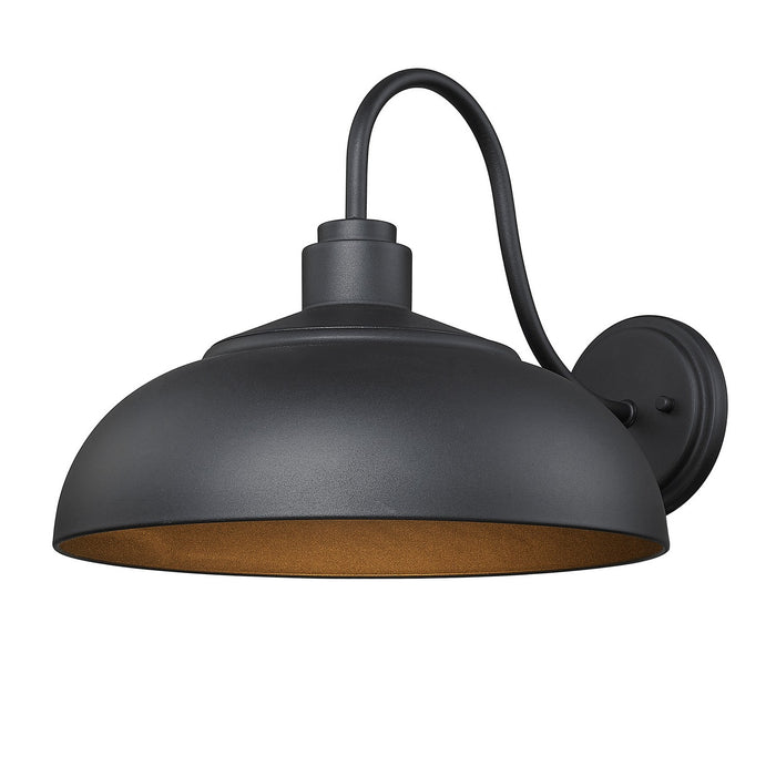 Golden 2866-OWL NB-NB One Light Outdoor Wall Sconce, Natural Black