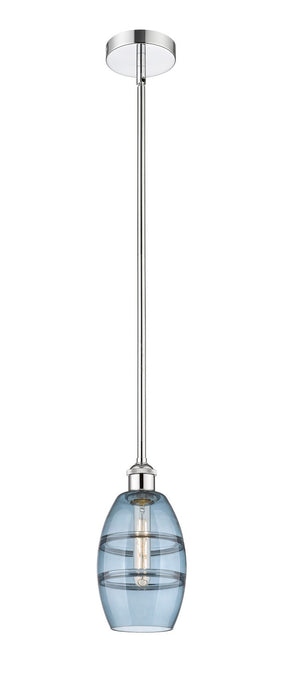 Innovations 616-1S-PC-G557-6BL One Light Mini Pendant, Polished Chrome