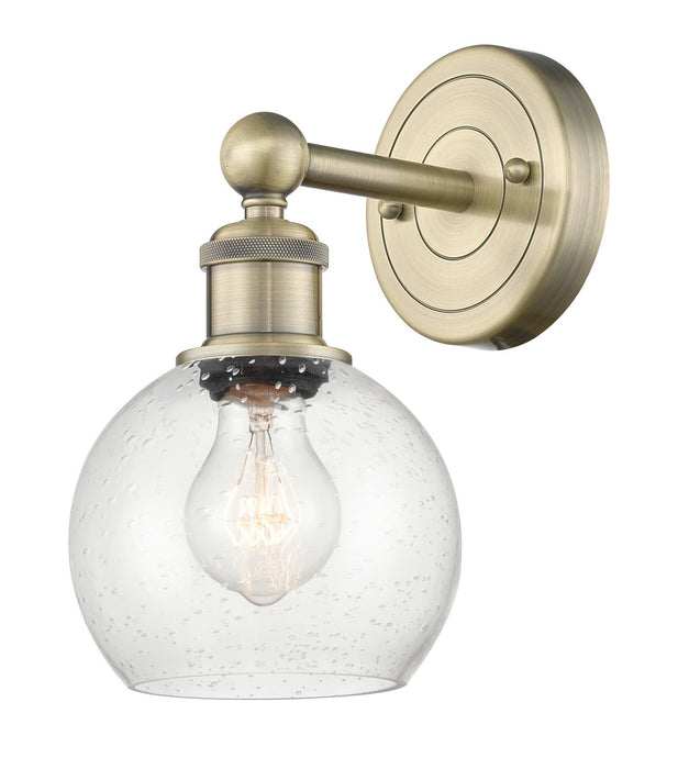 Innovations 616-1W-AB-G124-6 One Light Wall Sconce, Antique Brass