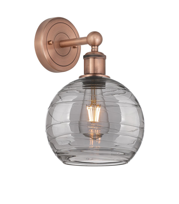 Innovations 616-1W-AC-G1213-8SM One Light Wall Sconce, Antique Copper