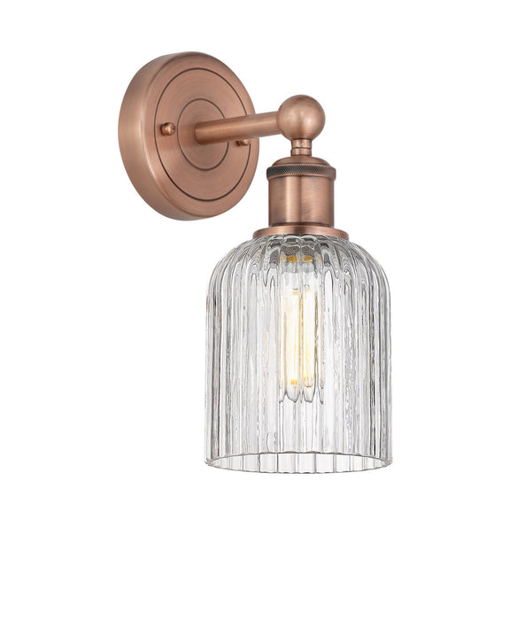 Innovations 616-1W-AC-G559-5CL One Light Wall Sconce, Antique Copper
