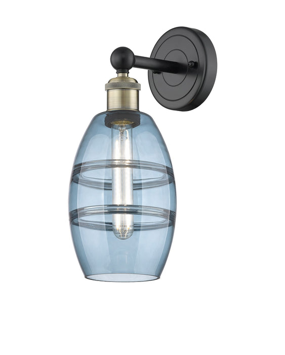 Innovations 616-1W-BAB-G557-6BL One Light Wall Sconce, Black Antique Brass